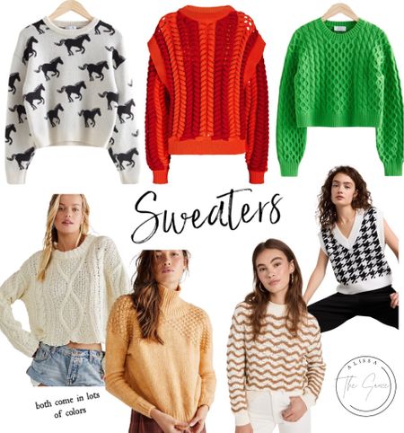 Sweater weather is around the corner! Striped sweaters, colorful cable knits and sweater vests

#LTKworkwear #LTKSale #LTKsalealert