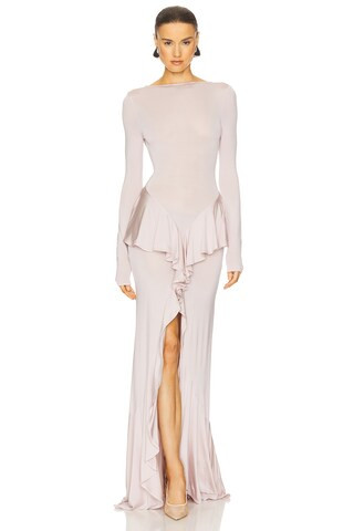 Amala Jersey Dress in Dusty Rose | Revolve Clothing (Global)