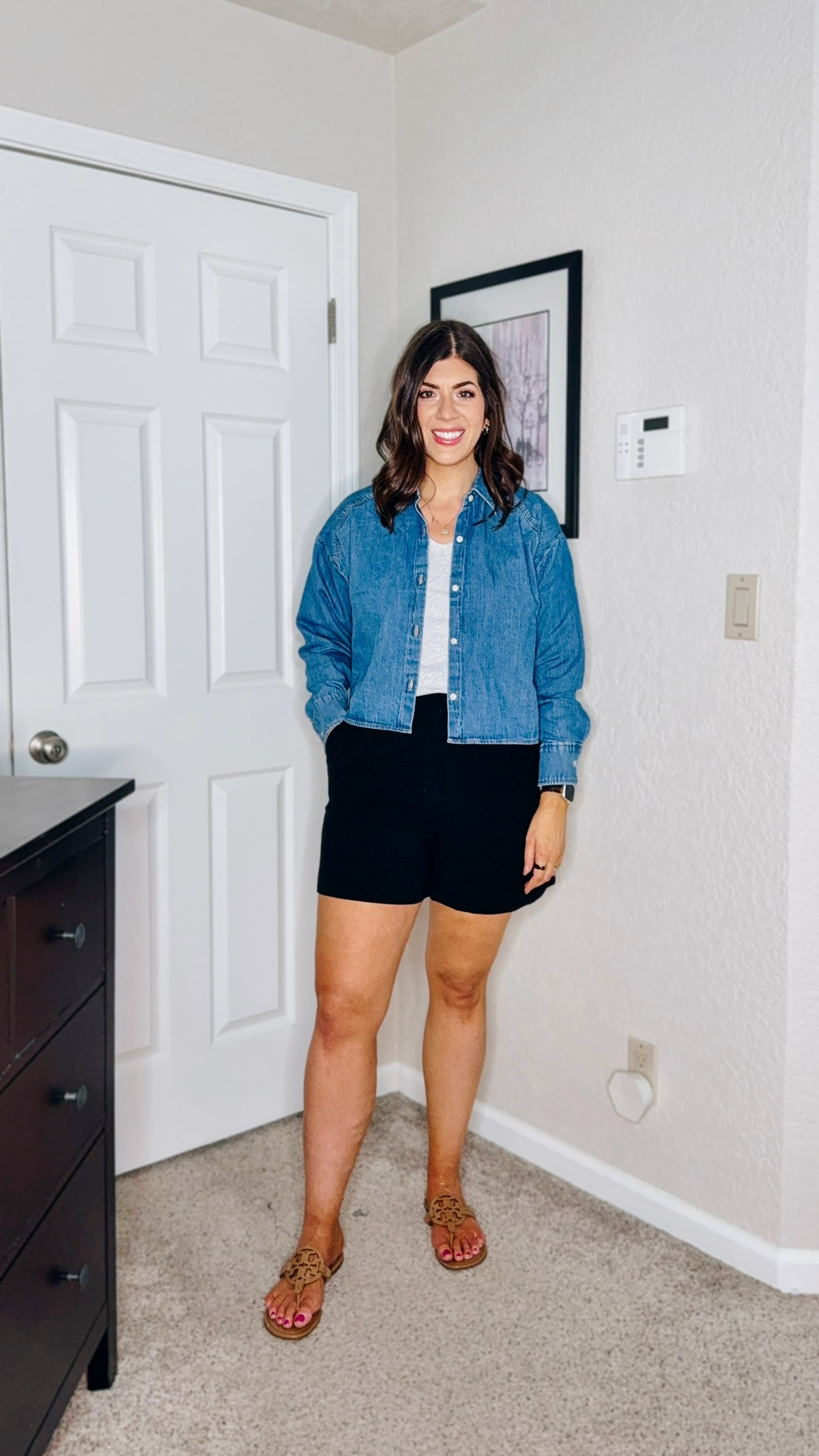 Express on sale for LTK spring sale! 
Medium tee, small oversize chambray, 10 shorts 

Spring fashion, Trendy fashion, Midsize fashion, Causal outfit, Chic outfit, Spring sale, Spring outfit

#LTKStyleTip #LTKSpringSale #LTKMidsize