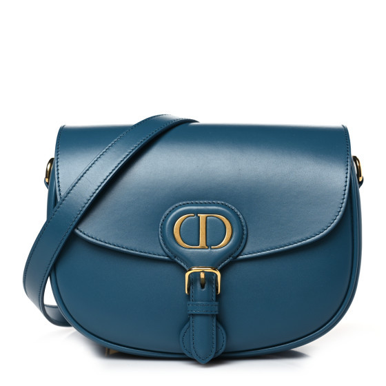 Box Calfskin Medium Bobby Flap Blue | FASHIONPHILE (US)