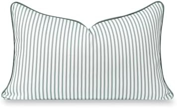 Hofdeco Premium Coastal Grandmillennial Patio Indoor Outdoor Lumbar Pillow Cover Only, 12"x20" Wa... | Amazon (US)