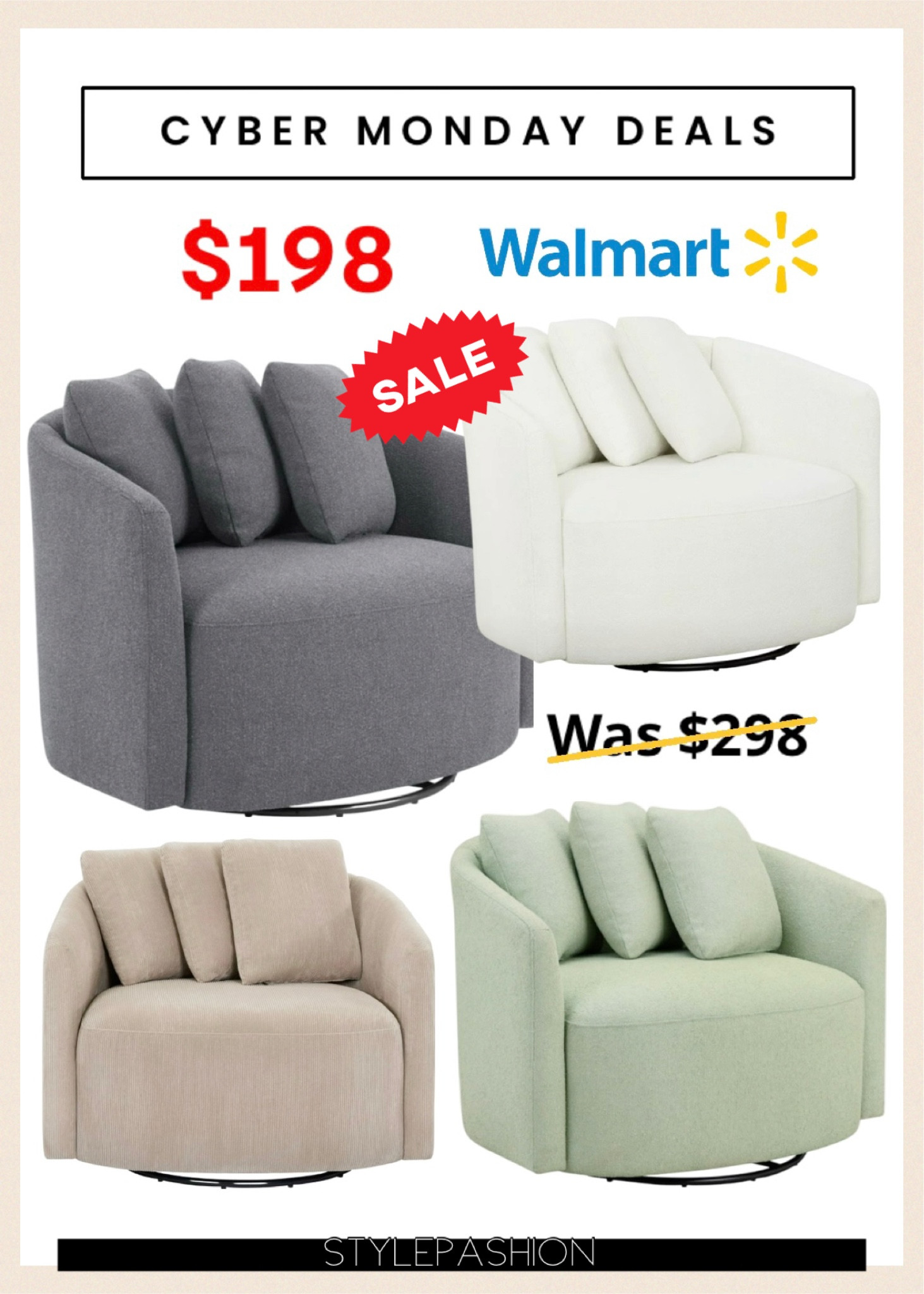 $100 off !!!! From $298 to $198 🤩 
I’ve always wanted this chair for the kids room and it’s finally on sale ! I can’t believe it’s $100 off . 

#LTKCyberWeek #LTKGiftGuide #LTKHoliday