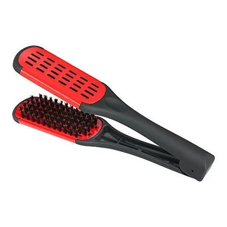 Hair Straightener Anself Hair Straightening Comb Double Sided Brush Clamp Straightener Natural Fibre | Walmart (US)