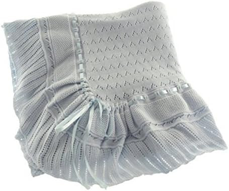 Feltman Brothers Blue Knit Shawl Blanket Baby Boy (Blue) | Amazon (US)