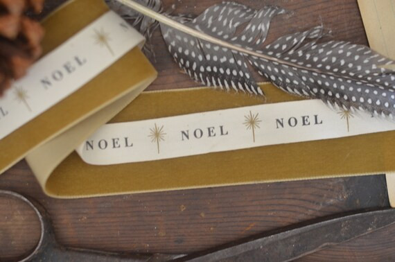 Noel printed cotton ribbon | Etsy (US)