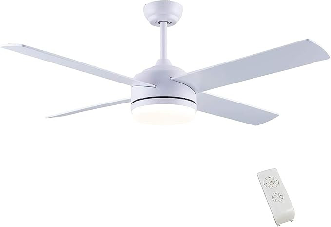 CJOY Ceiling Fan with Lights, 52 Inch Modern Ceiling Fan with Remote Controls for Indoor bedroom ... | Amazon (US)