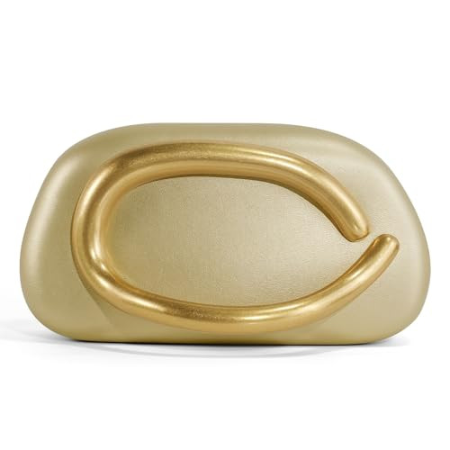 NEWROGENG Clutch Purses for Women Formal, Marble Acrylic Evening Bags with Chain, Trendy Metal Ha... | Amazon (US)