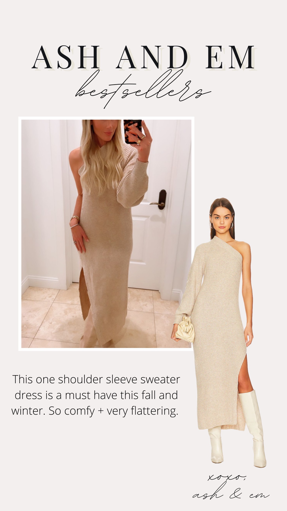 Last week’s bestsellers - one shoulder sleeve sweater dress

#LTKstyletip #LTKfit #LTKHoliday