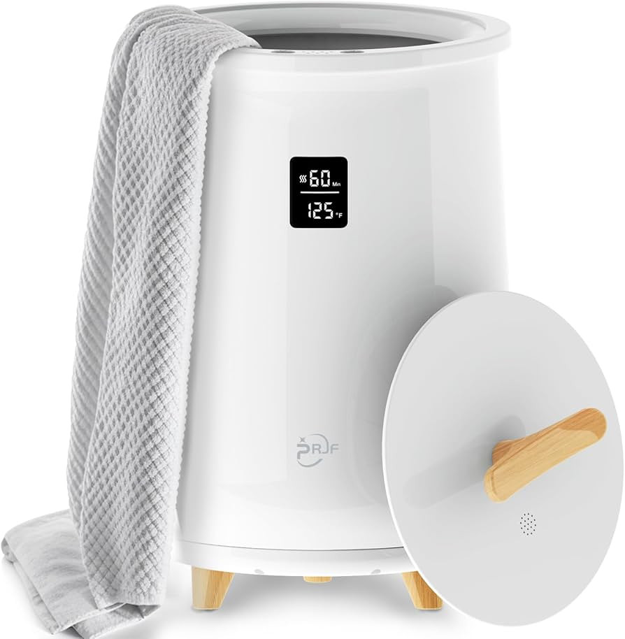 Towel Warmer, Heated Towel Warmer Bucket with LED Display, Large Towel Warmers for Bedroom, Auto ... | Amazon (US)