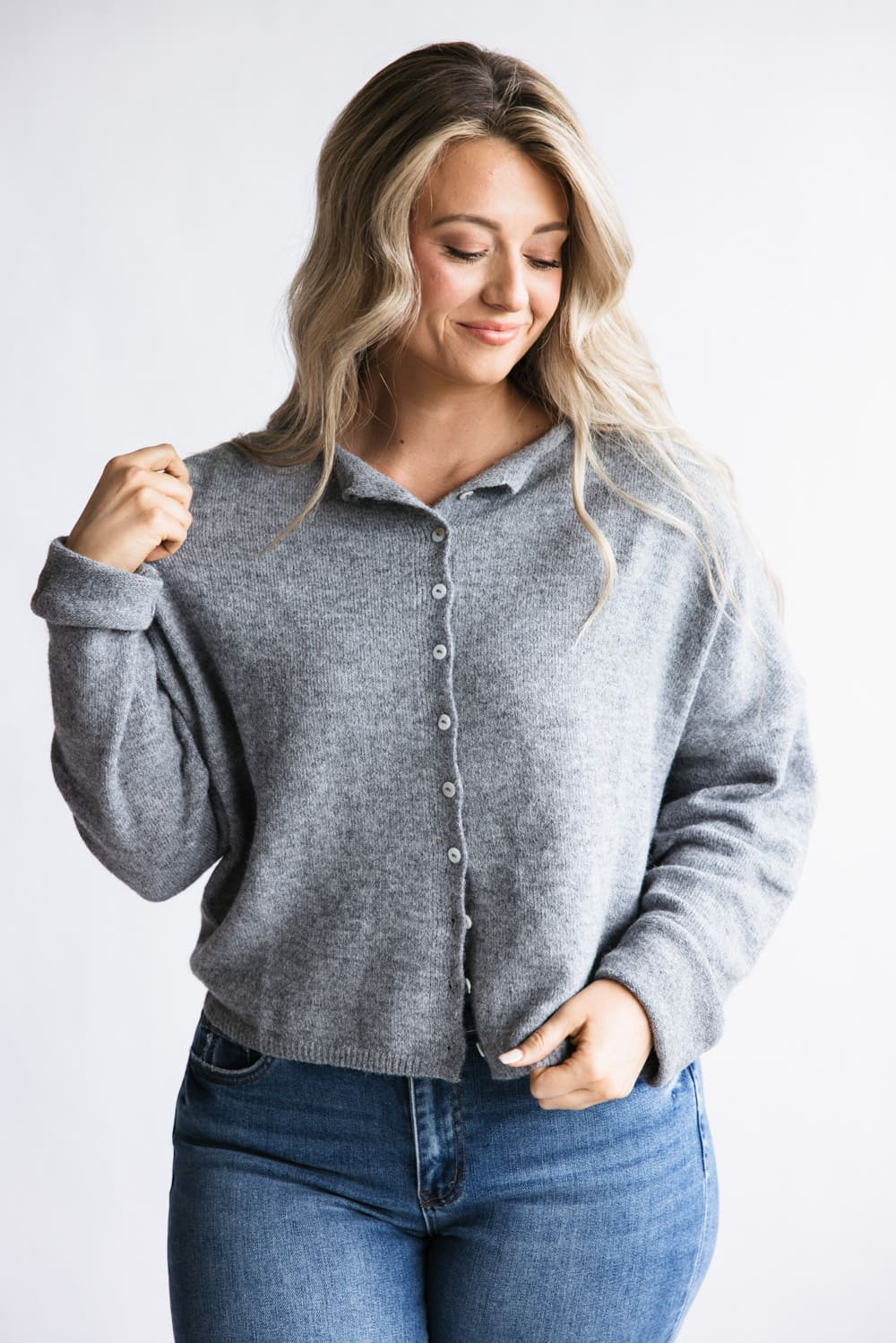 Things Between Piper Cardigan for Women in Grey | TBW237-GRY | Glik's