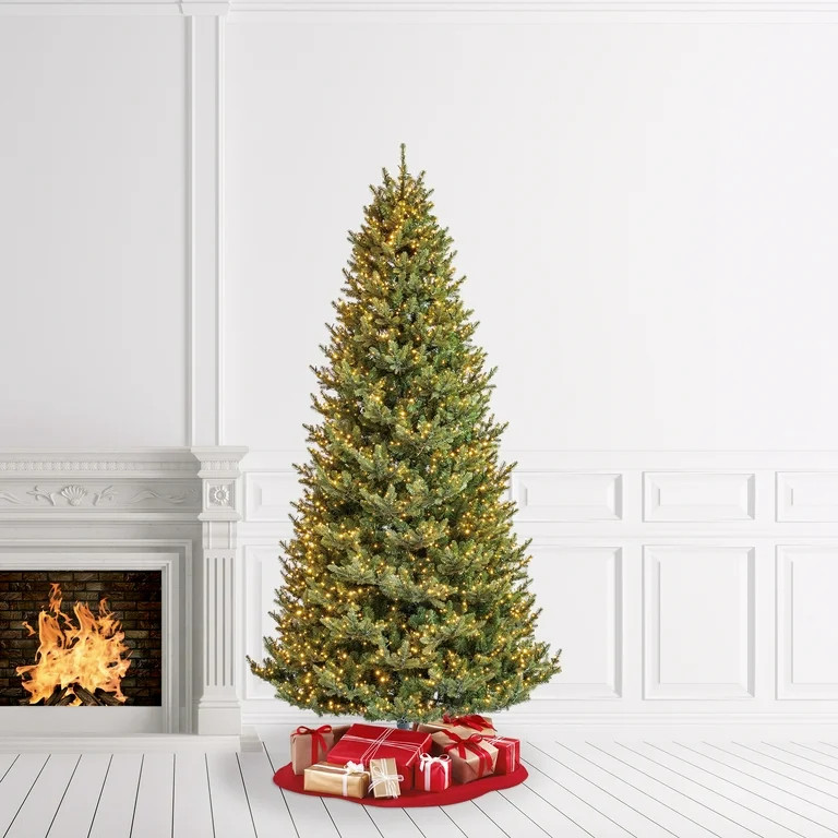 My Texas House 9FT Grand Spruce Prelit Green Artificial Christmas Tree with LumaDazzle Color-Chan... | Walmart (US)