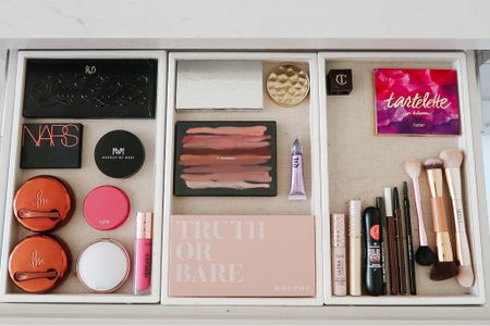 This is all of the makeup I own, minus the lipsticks that I keep in the next top drawer and also in my purse. Oh, and a couple in my desk drawer – I like to have them handy! My favorite is the Charlotte Tilbury Liv It Up and the Tarte Juicy Lip.

#LTKbeauty #LTKover40 #LTKstyletip