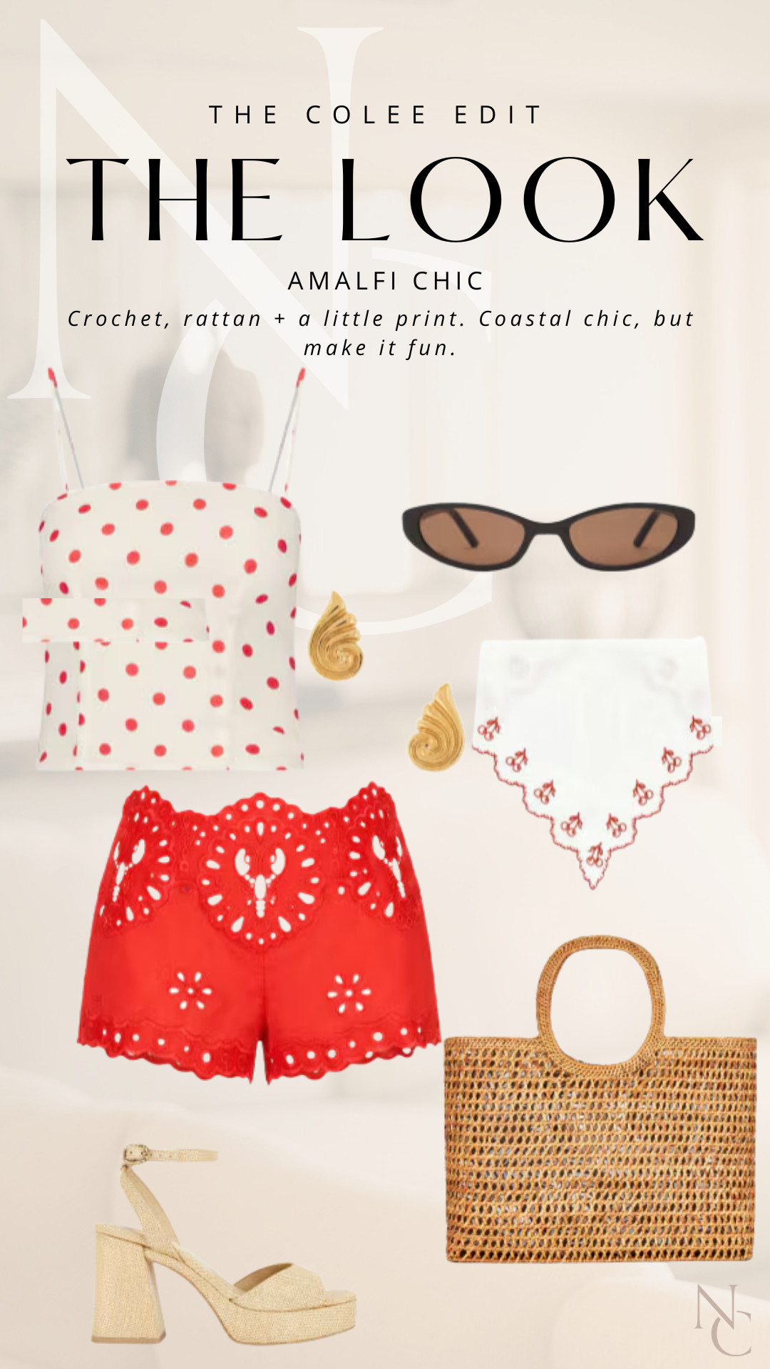 AMALFI CHIC 🍋

Giving Italian summer without the plane ticket. Crochet, polka dots, a little red + all the raffia. This one is playful, feminine and just begging for an Aperol Spritz somewhere fabulous. 🍹 Everything linked here.

 

 #LTKdayinmylife #LTKgrwm #LTKootd