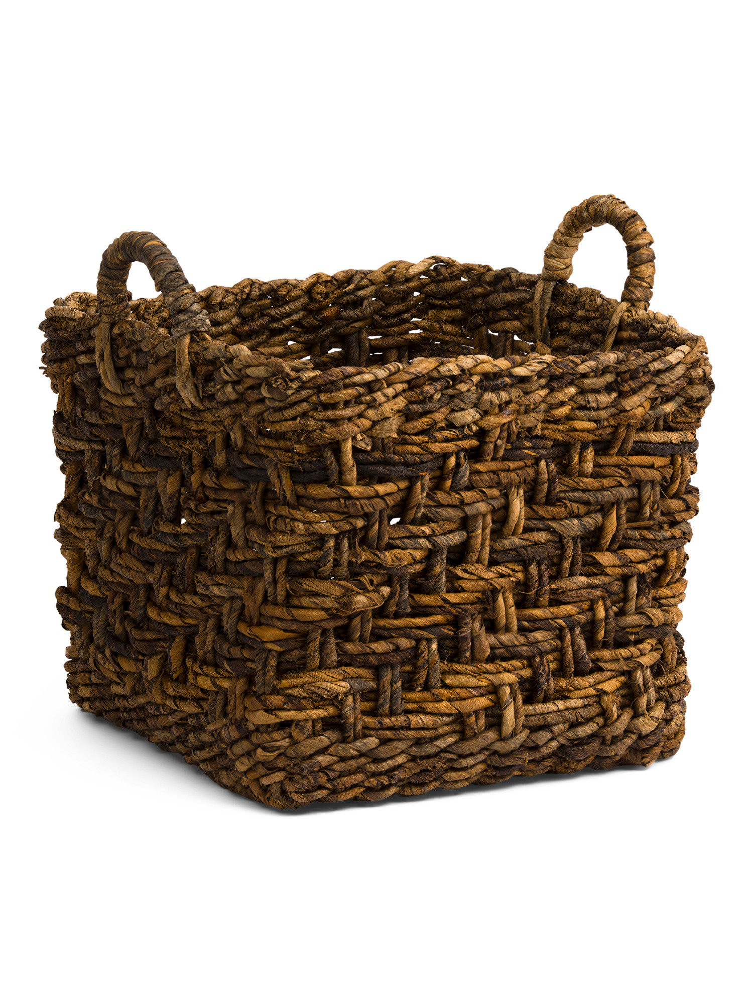Banana Leaf Square Basket | TJ Maxx