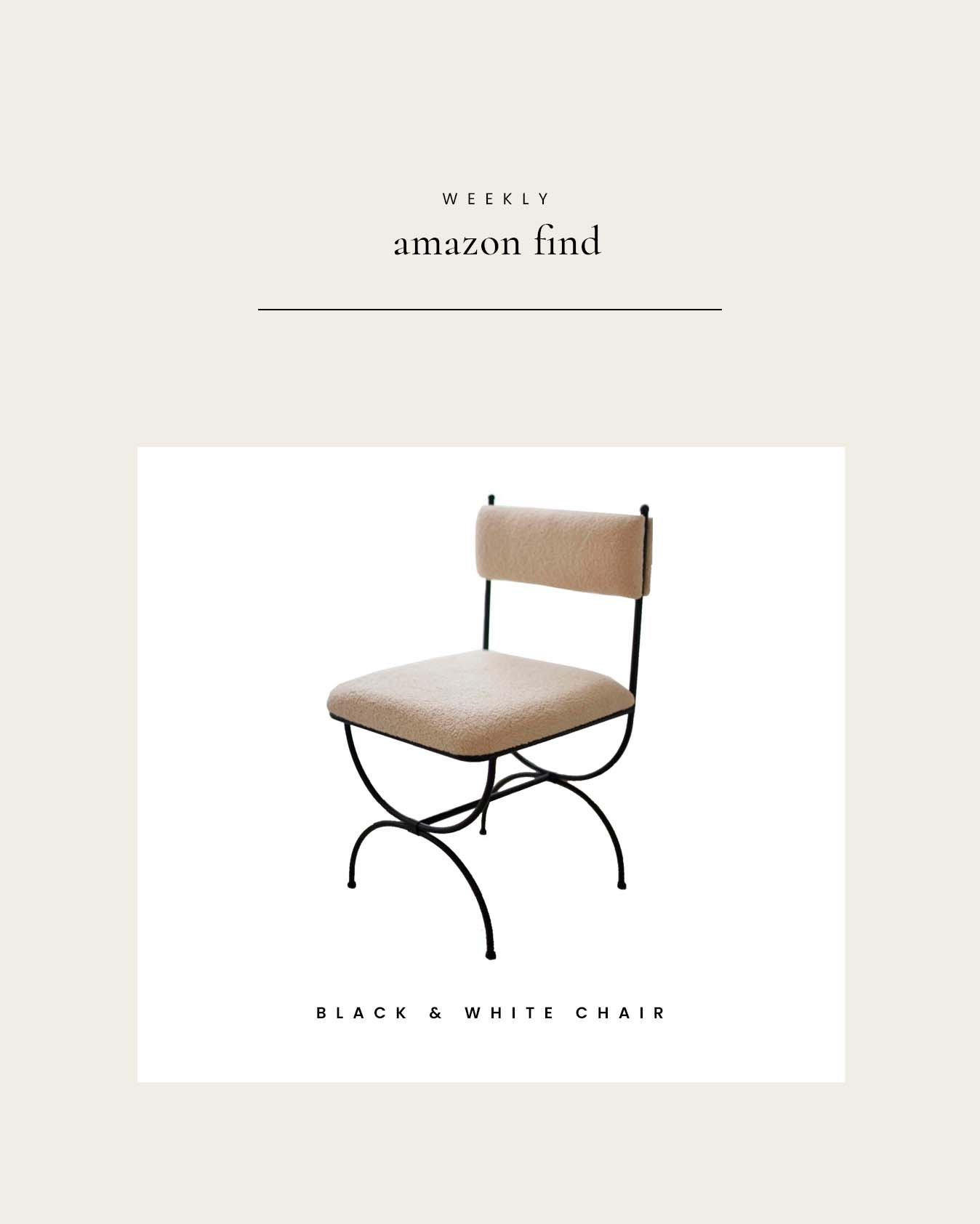 Weekly Amazon Find : Black & White Chair 

 

#LTKHome