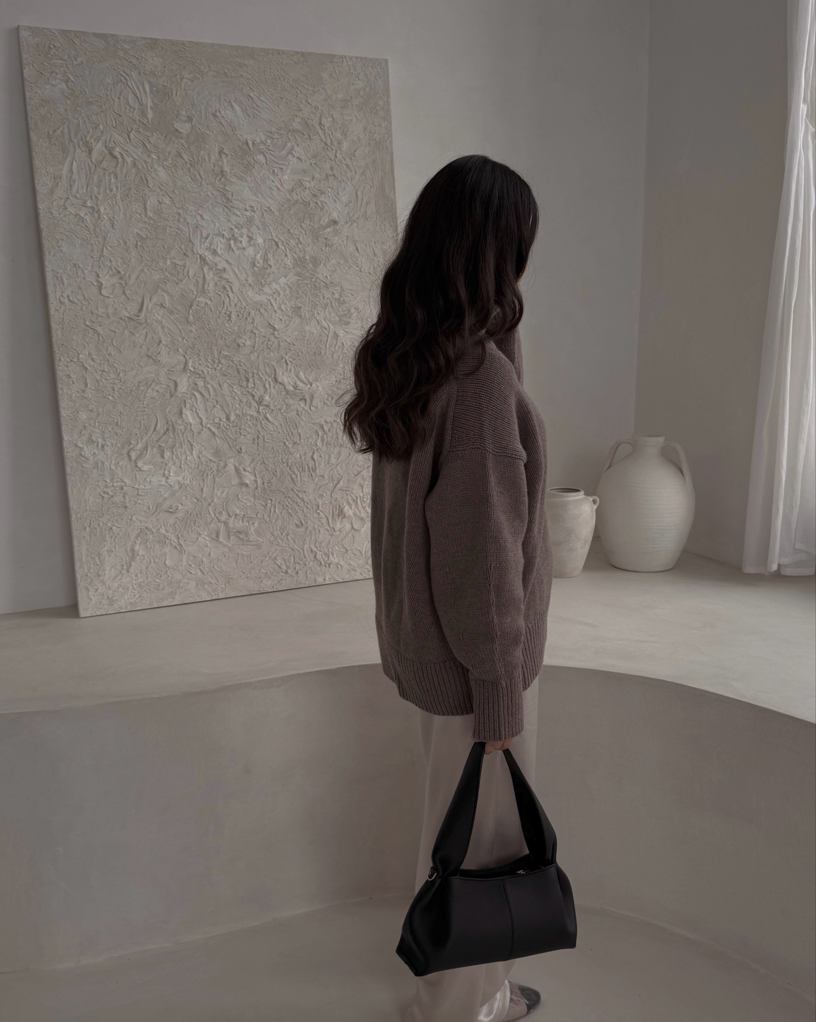 Cos knit oversized jumper scandi style modest outfit satin pants 

#LTKuk #LTKwinter #LTKmodest