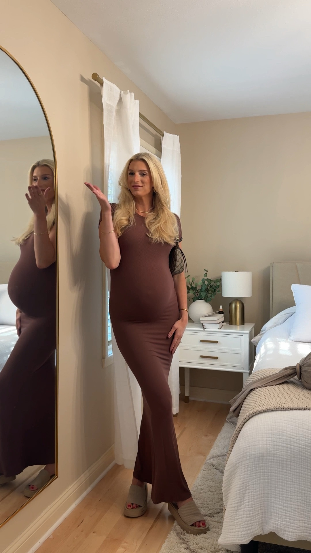 Bump friendly Amazon summer dress 
Wearing size medium 

#LTKBump #LTKBaby #LTKFindsUnder50