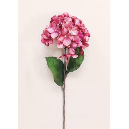 2PK Cerise Pink Hydrangea Fake Glittered Flower, Home-Silk Flowers | Walmart (US)