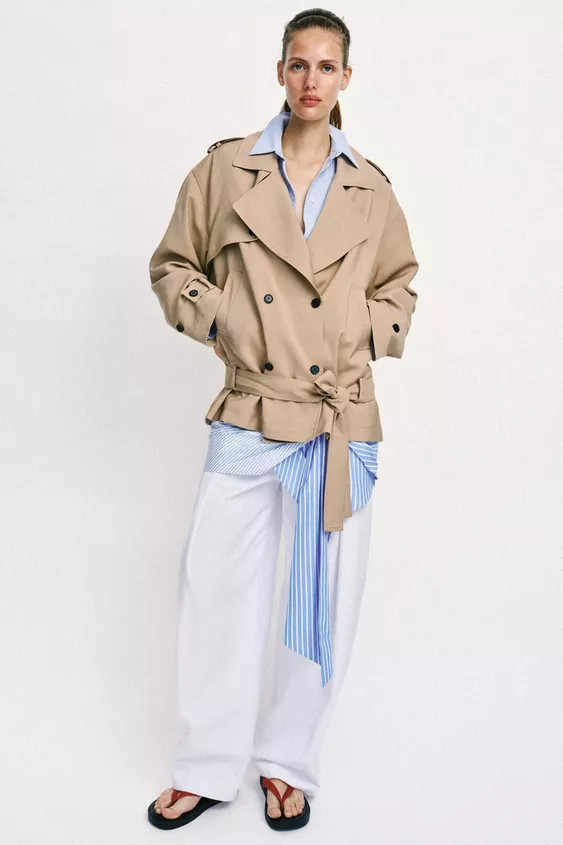 TRENCH JACKET WITH BELT | Zara UK