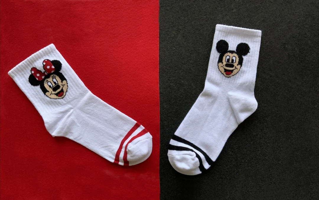 Nostalgic, Retro & Colorful The Mickey Mouse Cartoon Sock Bundle - 2 pairs, Mickey Mouse Socks, D... | Etsy (US)