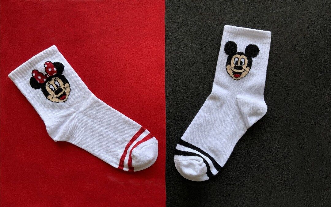 Nostalgic, Retro & Colorful The Mickey Mouse Cartoon Sock Bundle - 2 pairs | Etsy (CAD)