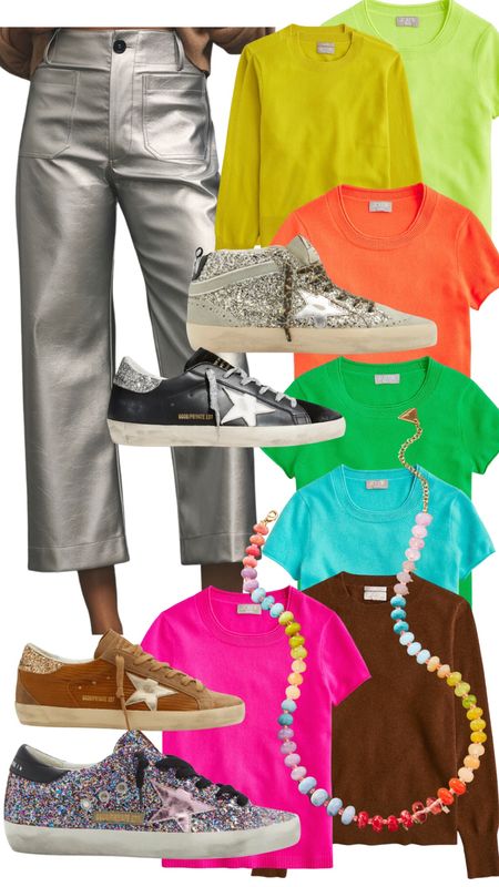 found my fall uniform 👏🏻🤩
#neon #cashmeresweater #neoncashmeresweater #neoncashmere #silverpants #anthropologiepants #anthropologie #jcrew #jcrewcashmere #candynecklace #colorfulnecklace #goldengoose #sparklysneakers #sneakers #falloutfits #fallinspo #fall
#coolmomoutfits #coolmom 