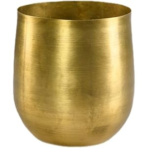 Serene Spaces Living Raw Brass Vase, Brass Decorative Accents Use as Brass Planter for Plant, Gol... | Amazon (US)