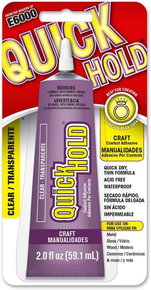 QuickHOLD 380722 Quick Dry Adhesive, All-purpose, 2.0 Fluid Ounces, Clear | Amazon (US)
