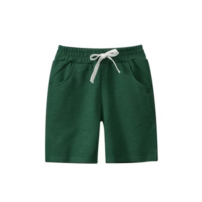 MyKids-USA Boys Solid Color Green Soft Casual Style Shorts Green 110 (3-5Y) | Target