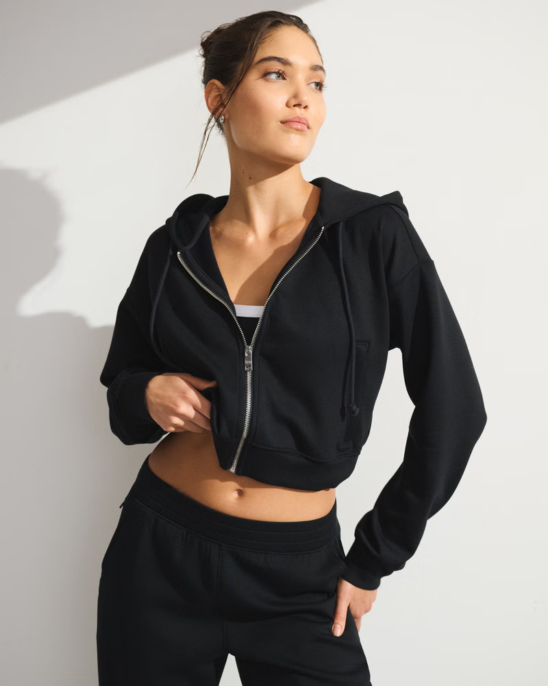 Women's YPB neoKNIT On The Go Mini Full-Zip | Women's Tops | Abercrombie.com | Abercrombie & Fitch (US)