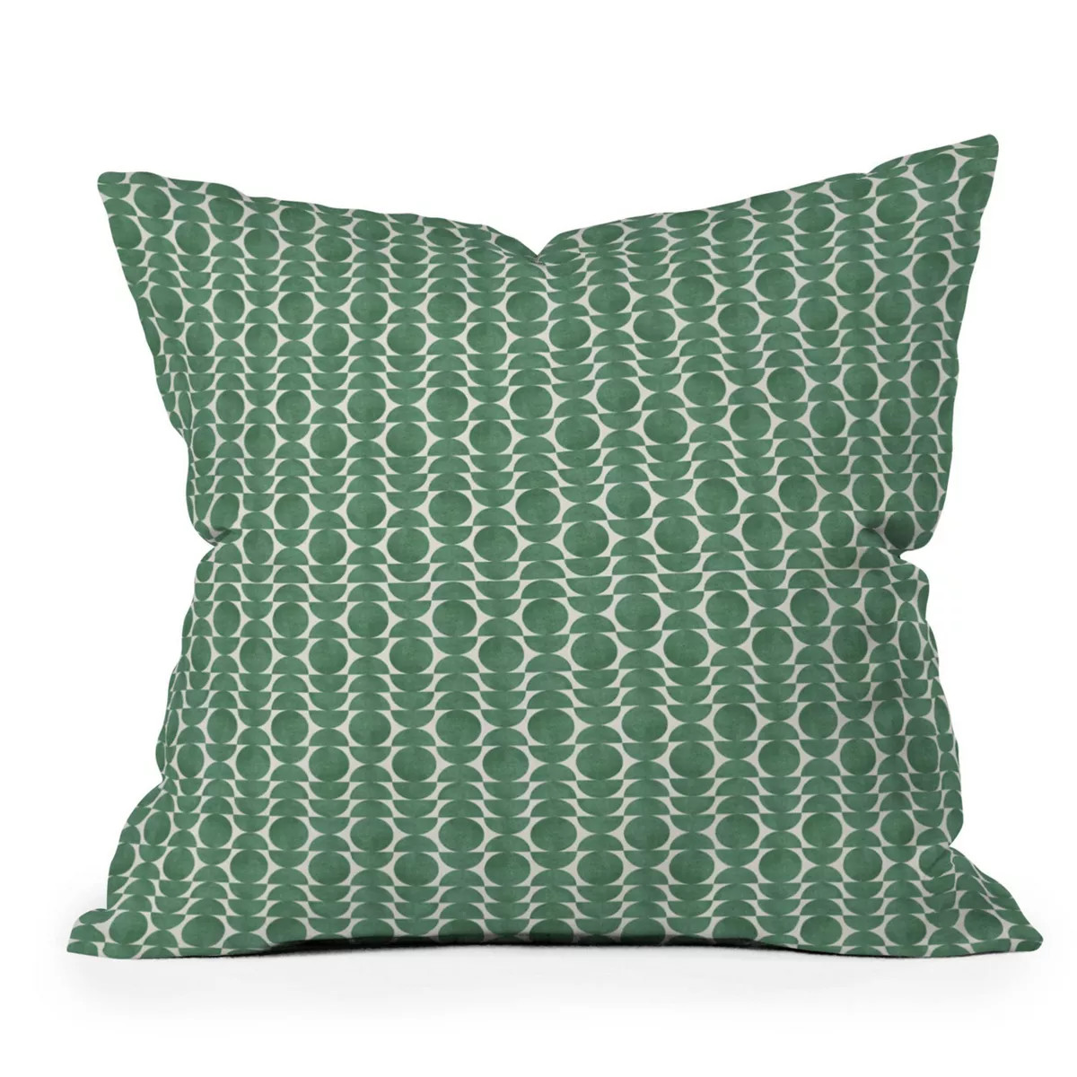 16" x 16" Moonlight Retro Scandinavian Outdoor Throw Pillow Green - Deny Designs | Target