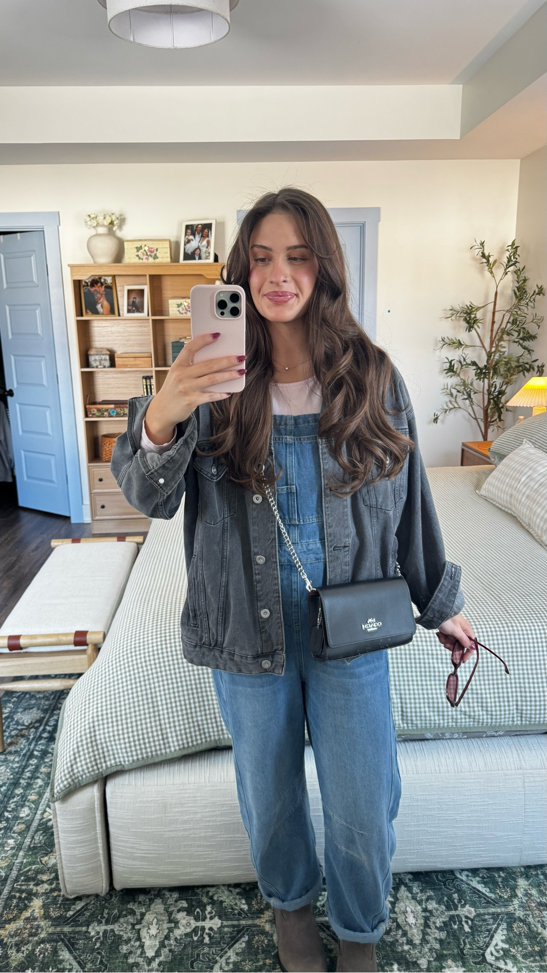 Sizing:
Xl jacket @Target 
small top 
overalls are large but purchased another for a medium 
Boots are size 6! 


#LTKSaleAlert #LTKValentine #LTKootd