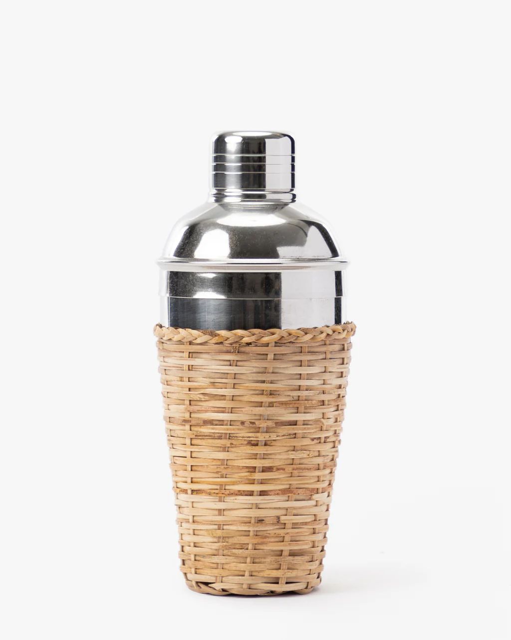 Woven Rattan Cocktail Shaker | McGee & Co. (US)