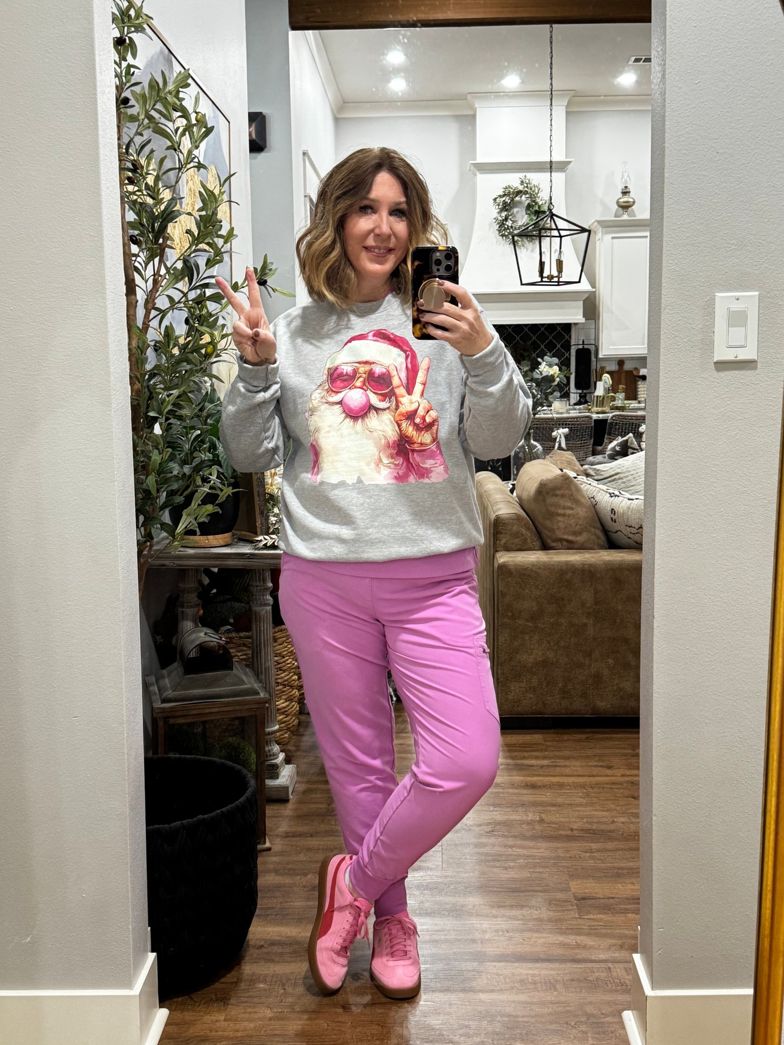 Retro Santa Sweatshirt 

#LTKOver40 #LTKHoliday #LTKSeasonal