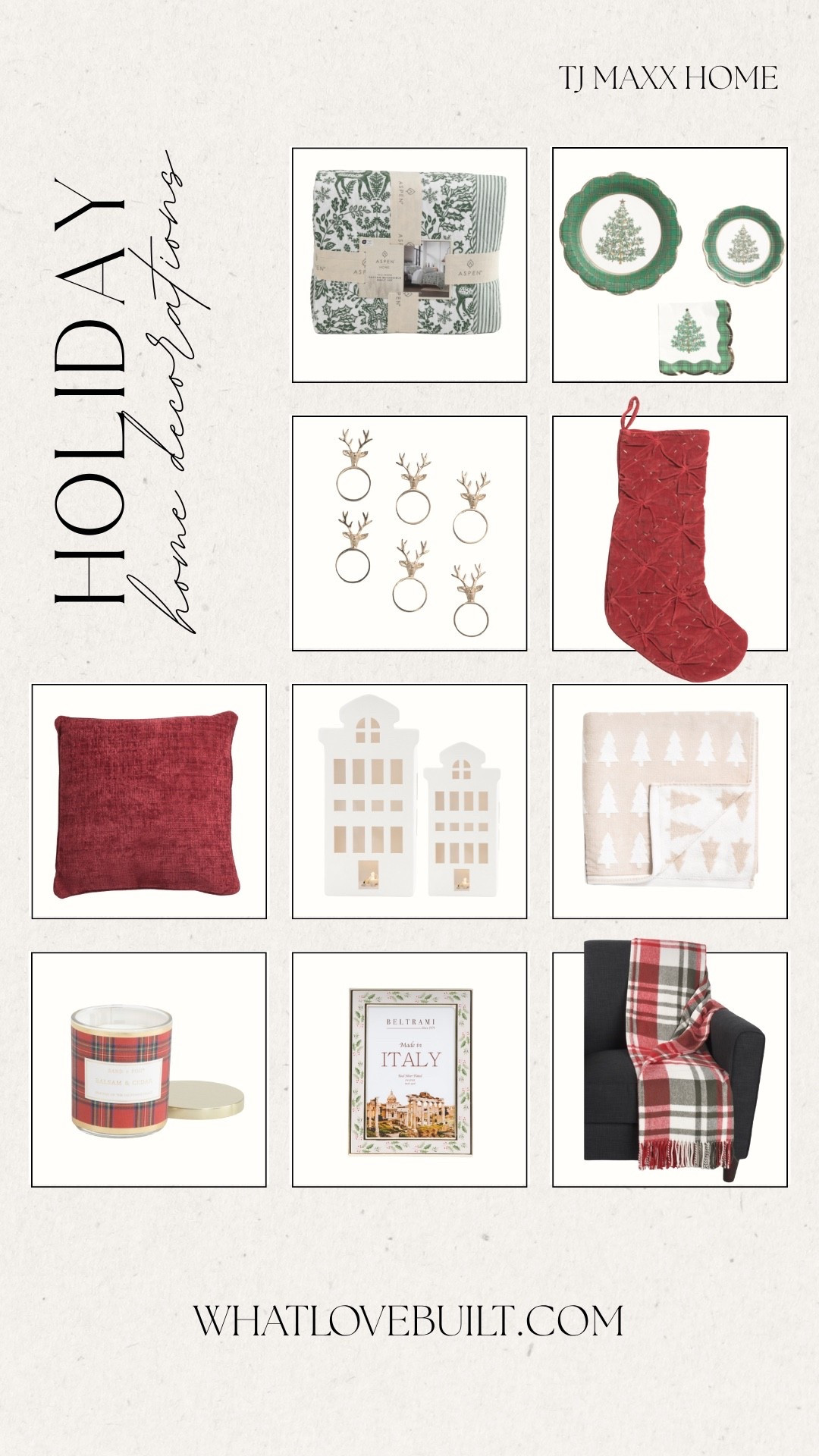 TJ Maxx and Marshalls Holiday Home Decor Finds 🎄

#tjmaxx #marshalls #home #holiday #christmas #decor #reindeer #bow #garland #hosting #blanket #throwpillow #homedecor #christmashome #holidayhome #modernhome 

#LTKHome #LTKHoliday #LTKStyleTip