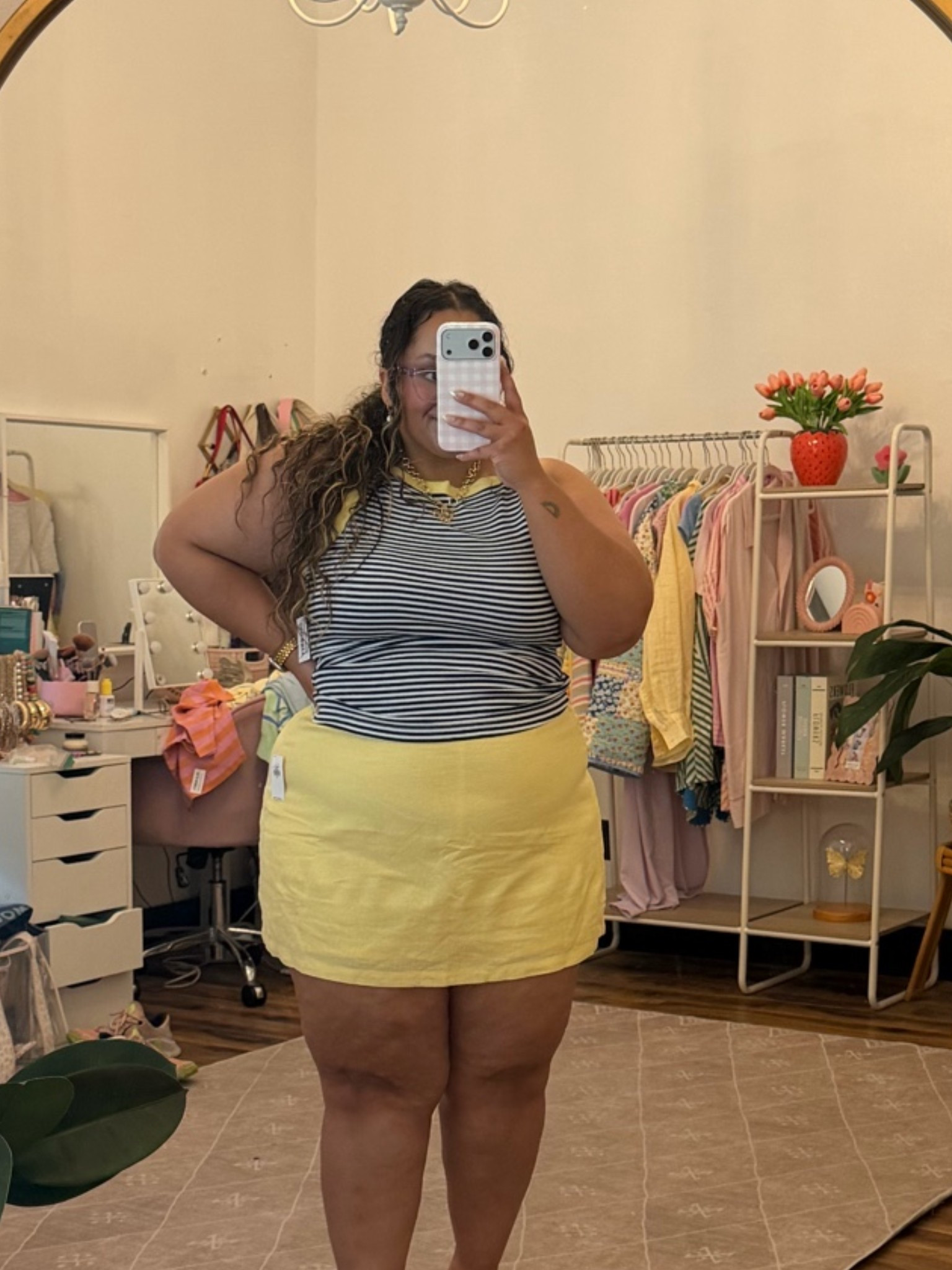 Old navy sale finds! This tank is literal perfection, I love a high neck and I sized down to the L for a more fitted look. This skort is EVERYTHING I’m in the XL it is a little snug on the belly and I could probably size up but it would be too big on my waist

#LTKPlusSize #LTKPetite #LTKSaleAlert