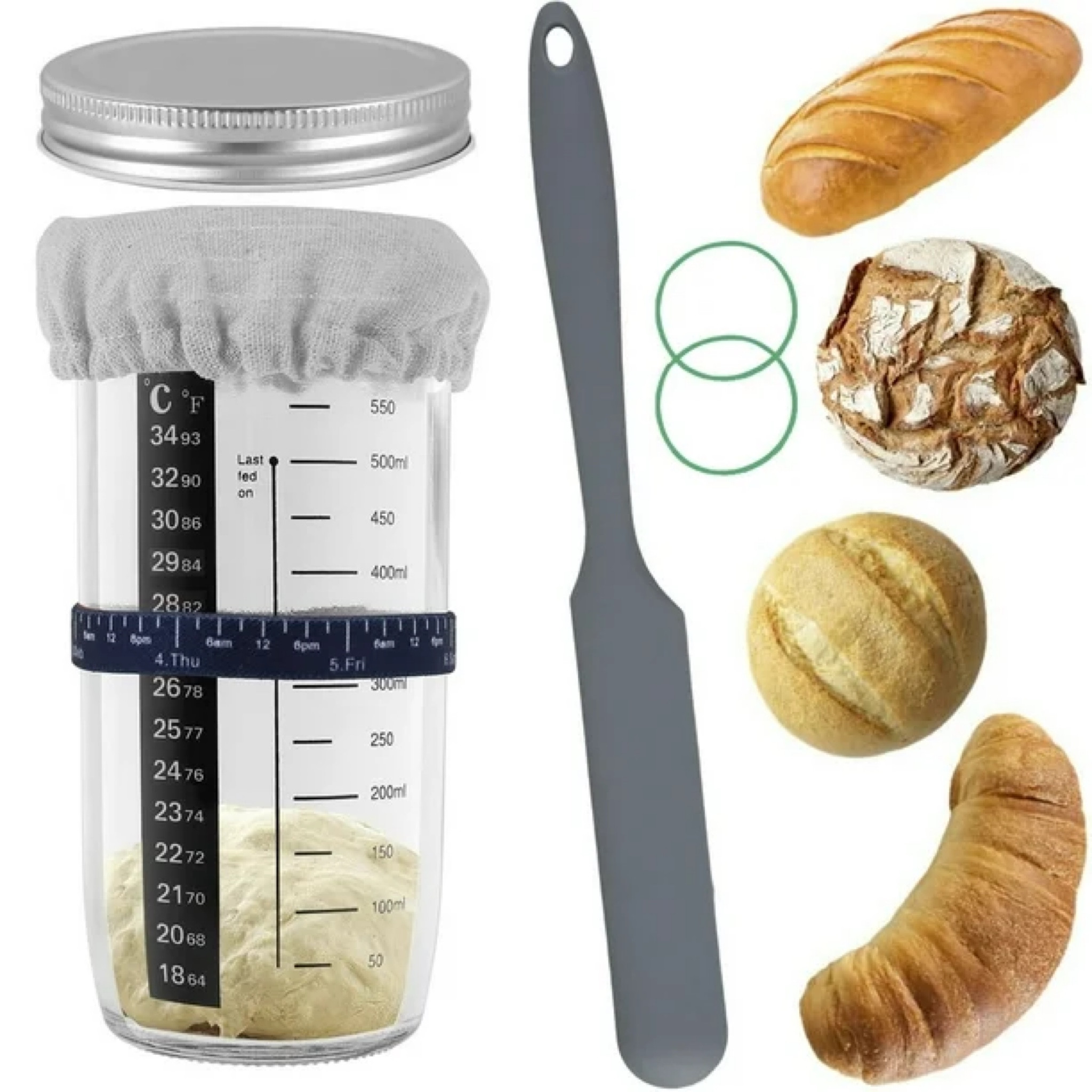 This jar would be great for your starter. I’m currently using mason jars and they do the job but are nothing special! The long narrow spatula is a must have!

#LTKhome #LTKover40 #LTKfamily