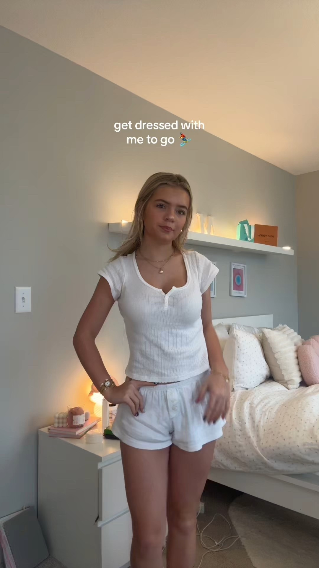 pjs: brandy melville (O/S)
leggings: aerie (XS)
long sleeve black top: princess polly (XS) 
puffer jacket: north face (S)
