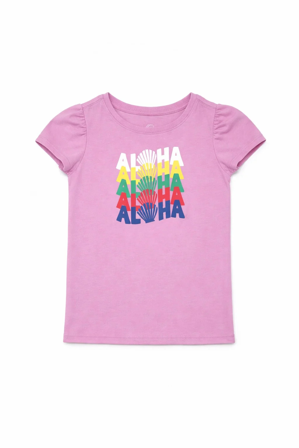 Wonder Nation Toddler Girl Puff-Sleeve Graphic Tee, Sizes 18M–5T | Walmart (US)