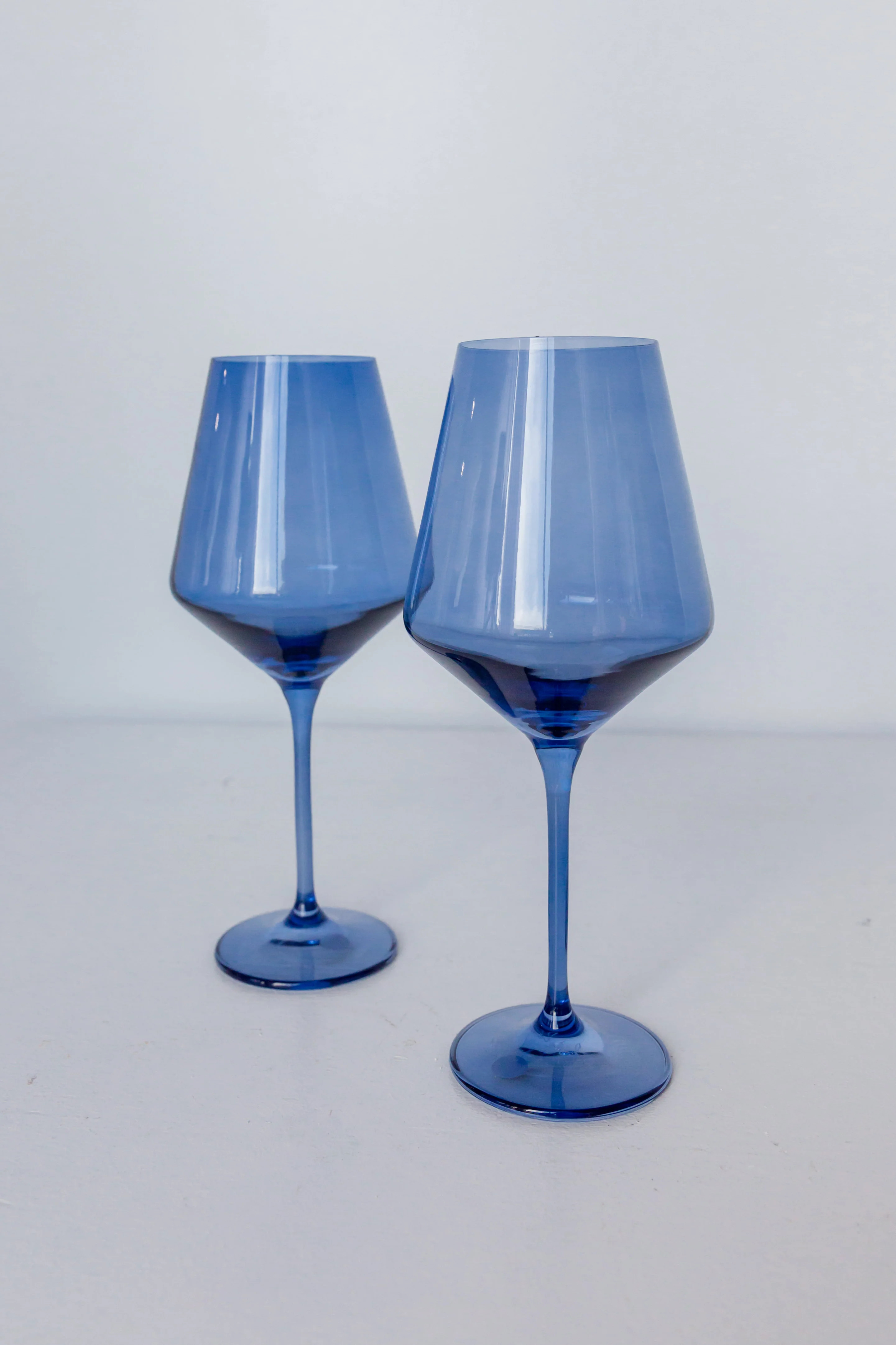 Estelle Colored Wine Stemware - Set of 2 {Cobalt Blue} | Estelle Colored Glass