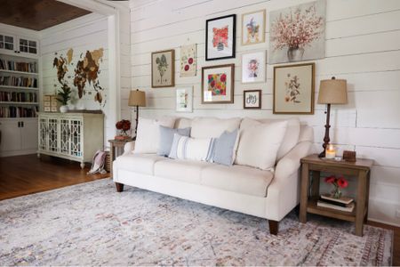 My sitting area! One of my favorites rooms in the house!

I wasn’t able to link everything but I found similar options!

Area rug, white couch, wall art, lamps, throw pillows, end tables

#LTKhome #LTKSeasonal #LTKstyletip