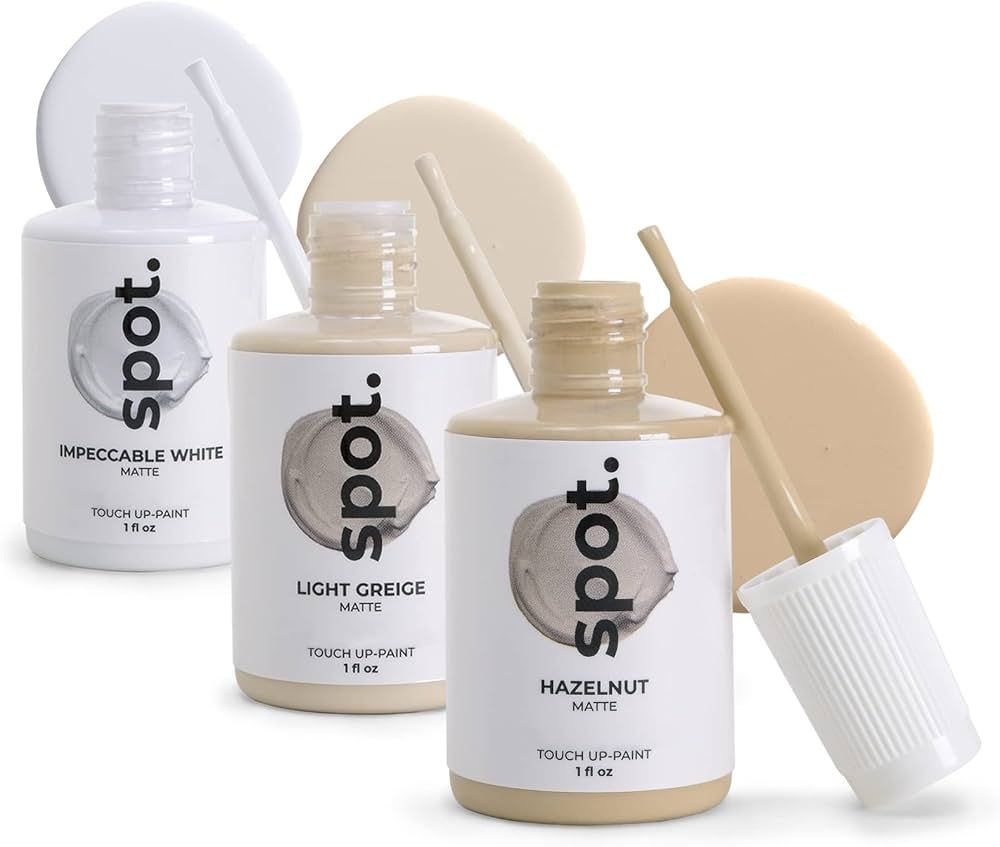 spot. Touch Up-Paint, Matte Finish, for Cabinets, Walls, Windows, Doors, and Furniture, 3 Color K... | Amazon (US)