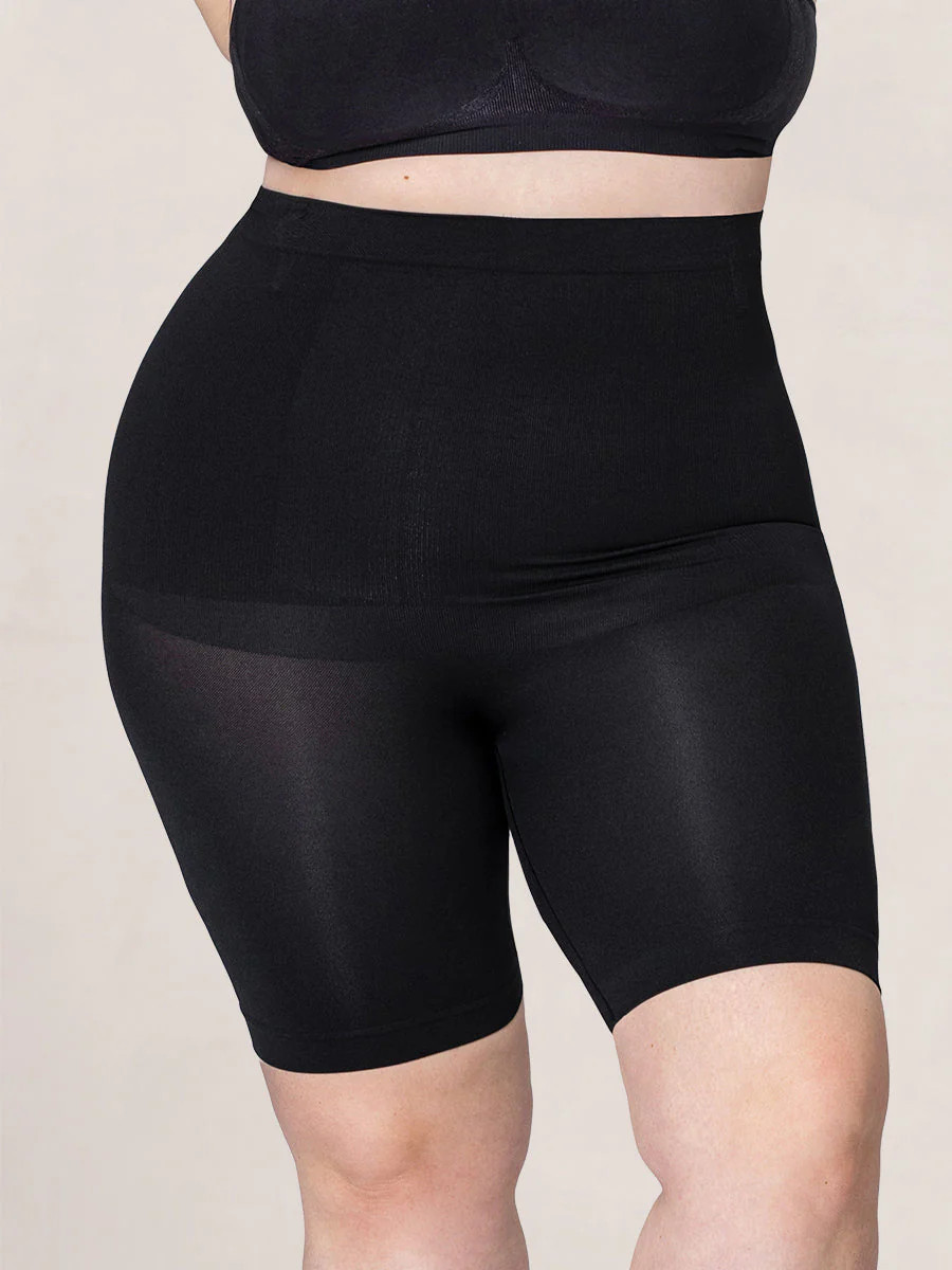 Shapermint Essentials Everyday Comfort High-Waisted Shaper Shorts Shapewear Black M/L | Shapermint