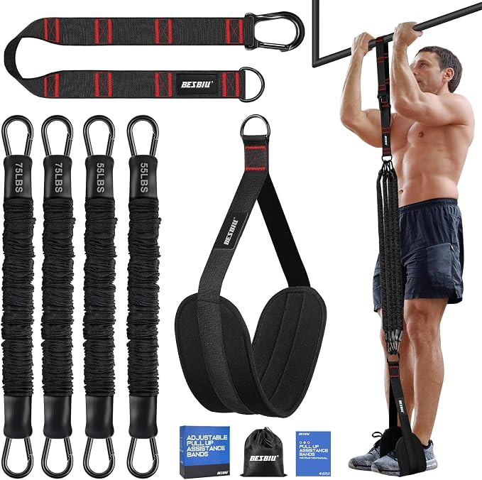 Pull Up Assistance Bands 260lbs, Heavy Pull Up Bands Resistance Bands for Pull Ups Working Out wi... | Amazon (US)