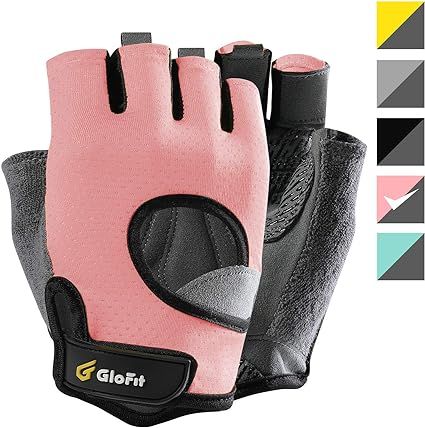 Glofit FREEDOM Workout Gloves, Knuckle Weight Lifting Shorty Fingerless Gloves with Curved Open B... | Amazon (US)