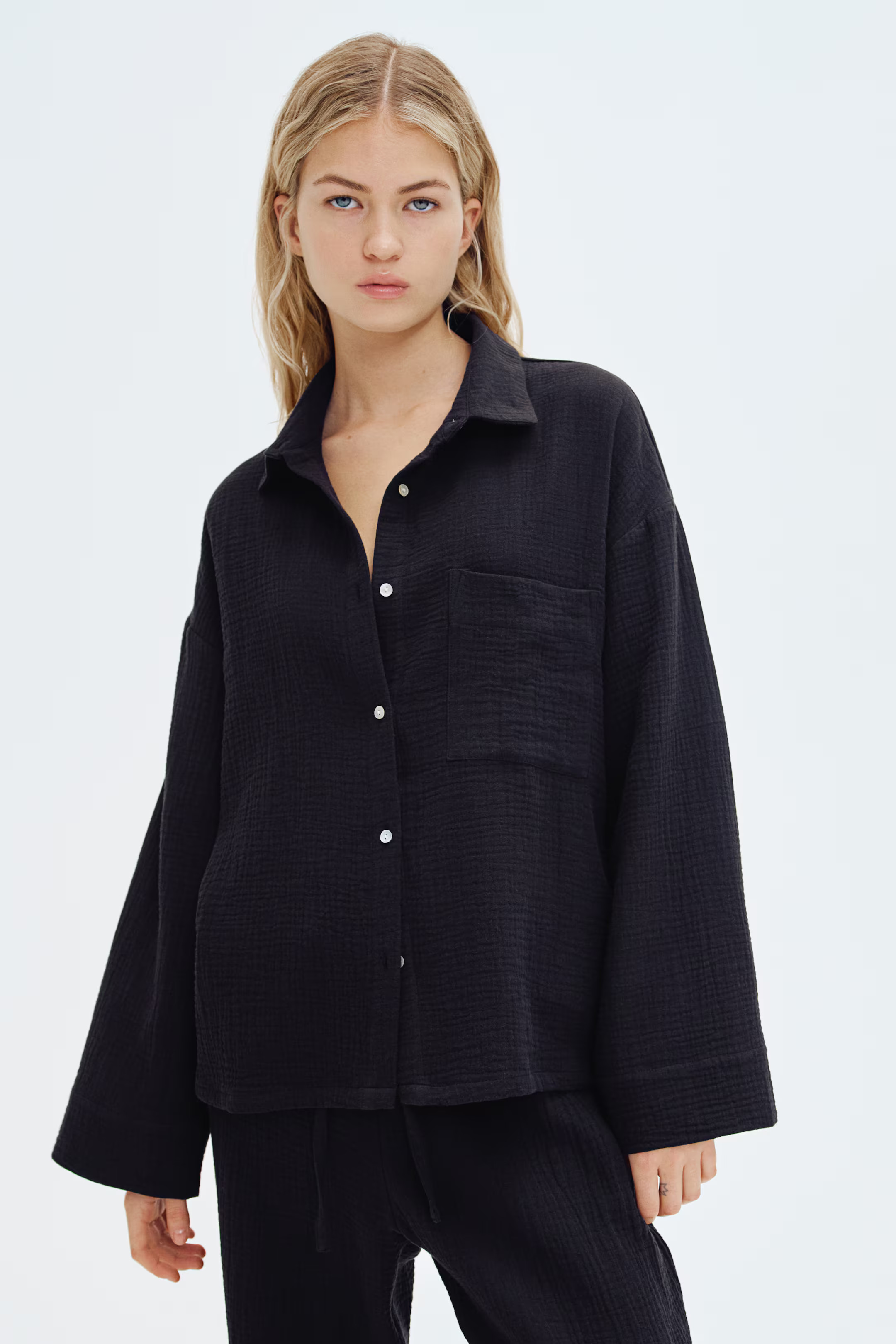 Cotton muslin pyjamas | H&M (UK, MY, IN, SG, PH, TW, HK)