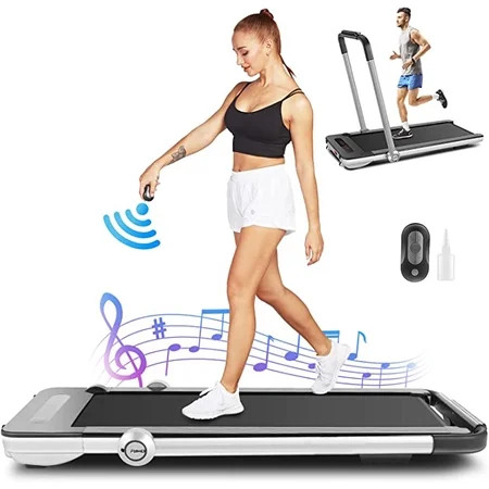 Under Desk Treadmill 2 in 1 Folding Treadmills Walking Fitness Exercise Equipment for Home Office W/ | Walmart (US)