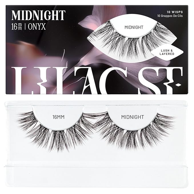 Lilac St - Midnight Dramatic Faux Eyelash Clusters (16mm) - Dark & Lush - DIY Lash Extension Wisp... | Amazon (US)