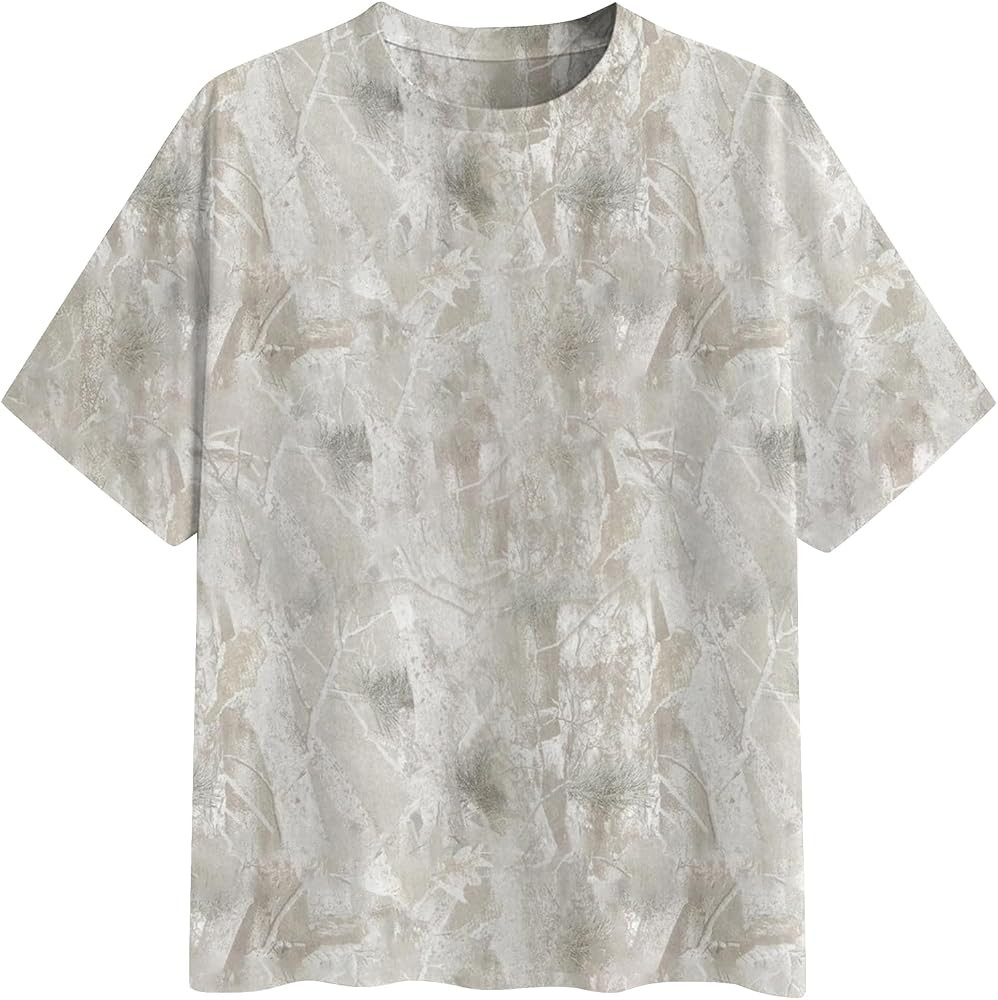 Womens Camo Shirt Oversized Maple Leaf Short Sleeve T Shirts Tops | Amazon (US)
