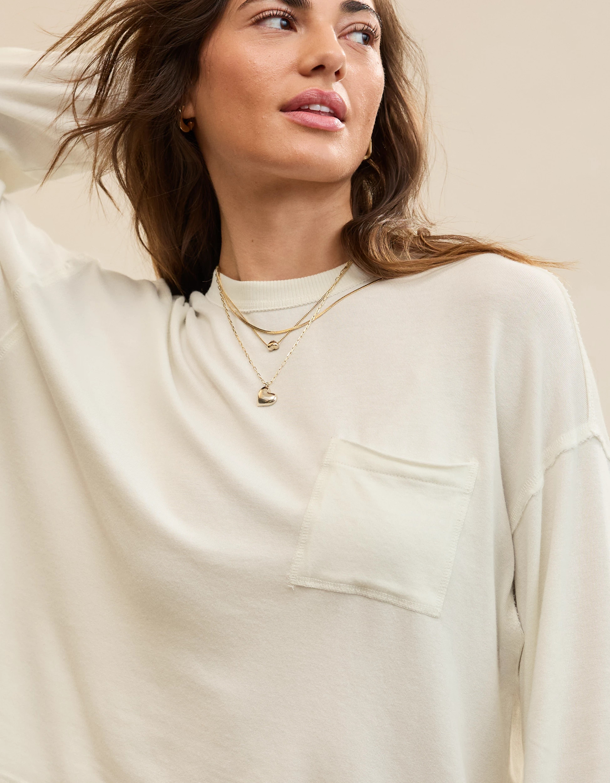 Aerie Happy Snit Pocket T-Shirt | Aerie